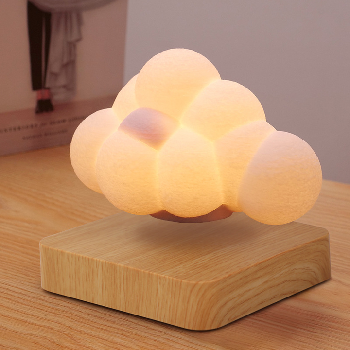 Warm White LED light Magnetic Levitating Cloud Lamp Personalized Design Floating Night Light For Bedroom Decor Light Lamp