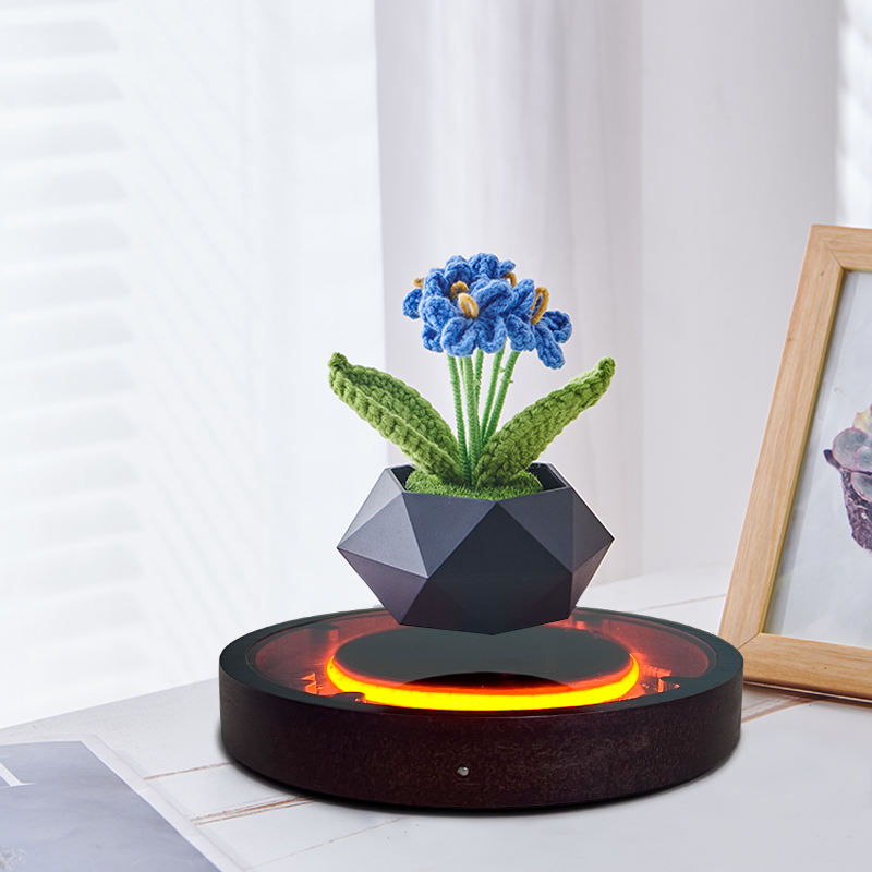 Magnetic Levitation Wooden Bonsai pots for plants Floating HCNT FLOWER POT levitation plastic plant pots for home decor