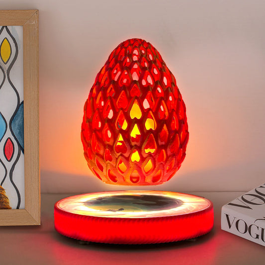 New Design Magnetic Levitation Egg Lamp Red Blue Color Egg Art Decor Levitating Floating Dragom Egg Light Home Decor