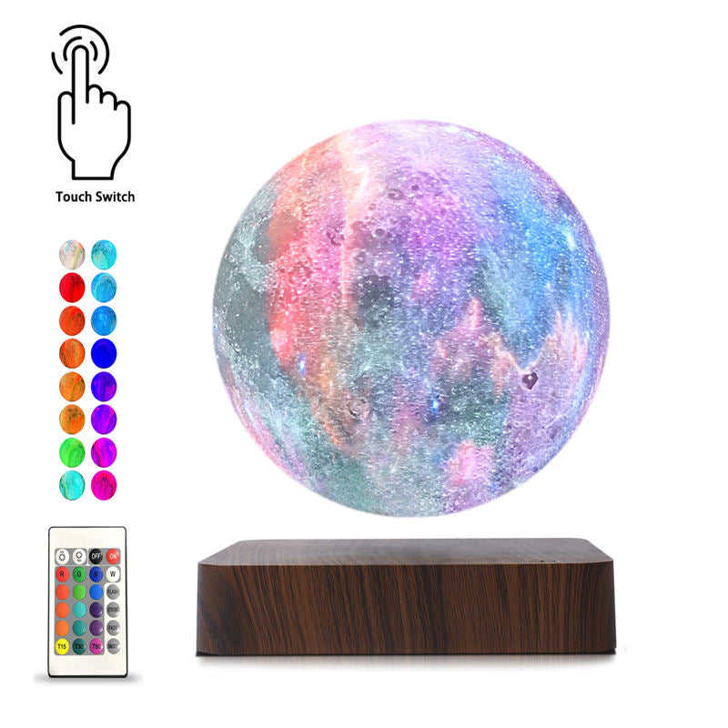 2024 Hot Sell Magnetic Levitating Galaxy Lamp Smart Embossing Printed Wireless Induction Christmas Gift Home Decoration