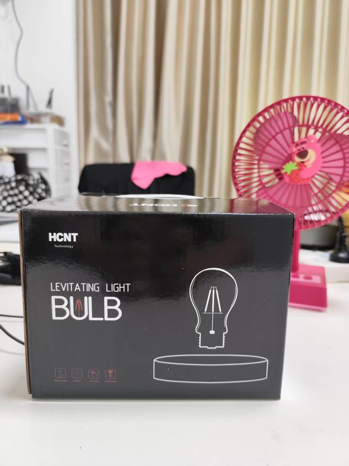 Modern Cross-Shape ABS Magnetic Levitating Floating Night Light Bulb Hot Selling Home Use Plug-In Power Supply Factory Price