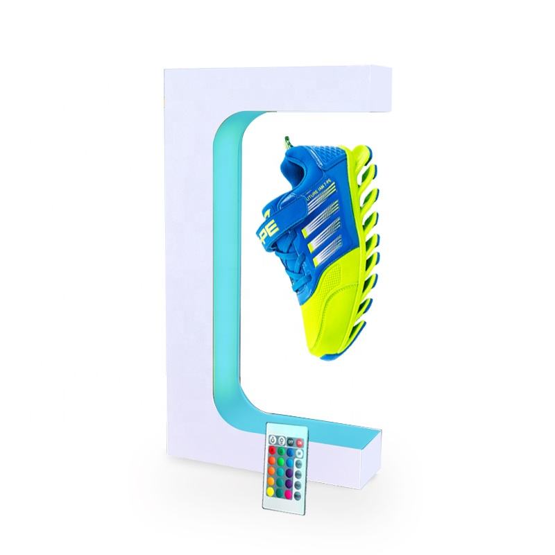 Customization LED Light Function Magnetic Floating Levitating Sneakers Sport Shoes As Display