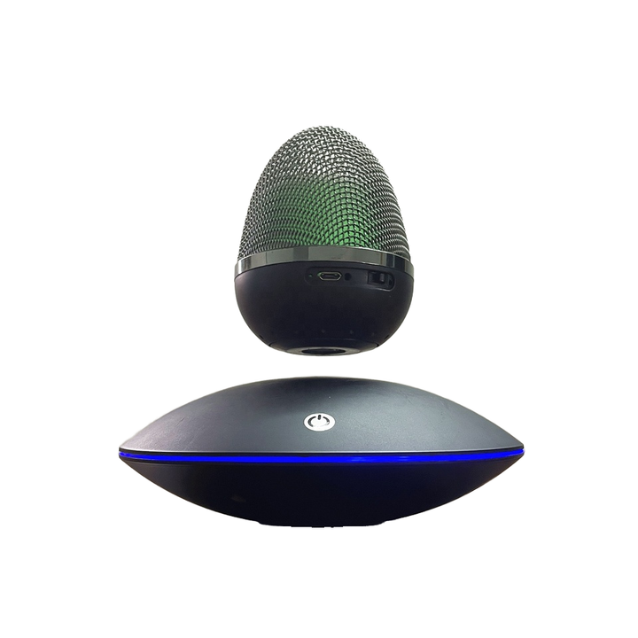 Magnetic Levitating Bluetooth 2.1 Round Speaker RGB Color Multi-Plug Compatible Fashionable Personalized Christmas Gift Home