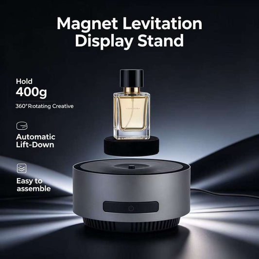 Art Decor Auto Lift Magnetic Levitating Display Stand Touch Button Floating Perfume Platform Decorations for Jewelry Advertising
