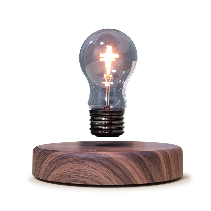 Modern Cross-Shape ABS Magnetic Levitating Floating Night Light Bulb Hot Selling Home Use Plug-In Power Supply Factory Price