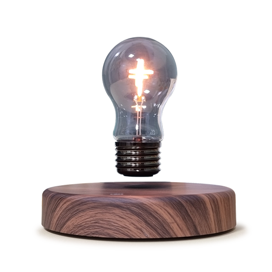 Modern Cross-Shape ABS Magnetic Levitating Floating Night Light Bulb Hot Selling Home Use Plug-In Power Supply Factory Price