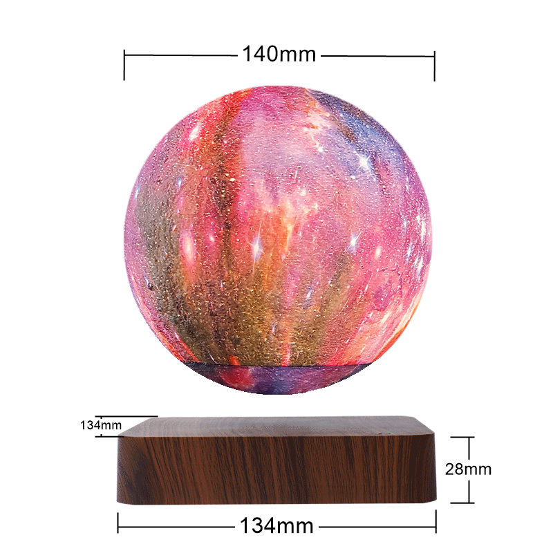 2024 Hot Sell Magnetic Levitating Galaxy Lamp Smart Embossing Printed Wireless Induction Christmas Gift Home Decoration