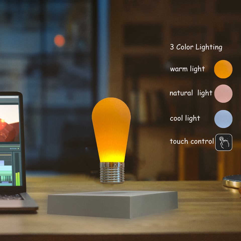 Magnetic Levitating Light Bulb Hot Selling Floating Light Bulb for Home Decoration Creative Small Night Light