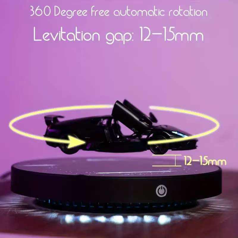 HCNT Factory Magnetic Floating Aluminum Alloy Polished Car Display Model Levitation Diecast Cars Sport Car For Boy's Gift