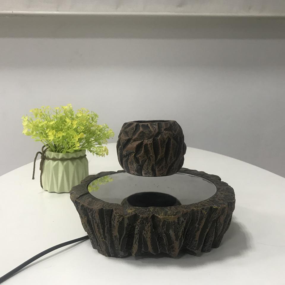 HCNT Electric Magnetic Levitation Floating Resin Bonsai Vertical Tall Garden Home Outdoor Decor Nursery Pots 12-15mm Gap Novelty