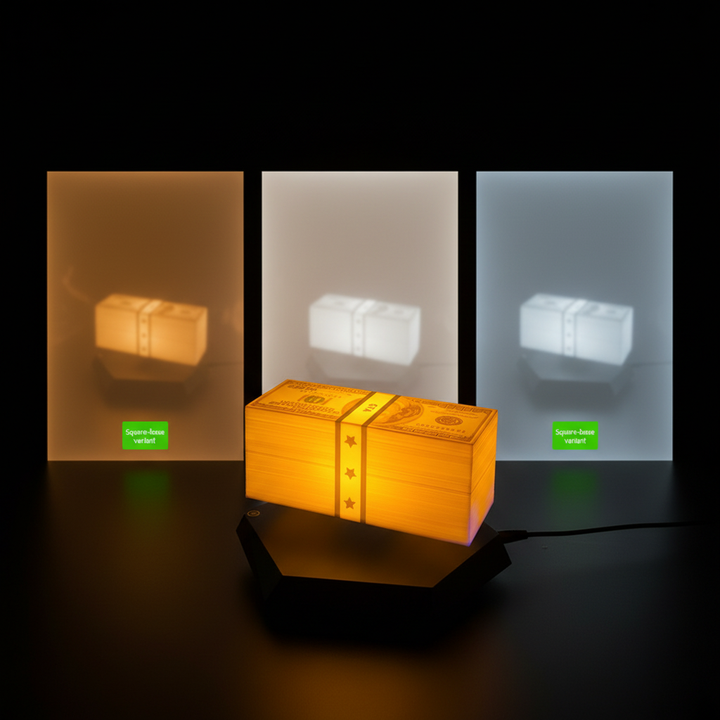 Magnetic Levitation GTA Money Lamp - Floating Dollar LED Light, Gaming Room Decor, RGB Night Light
