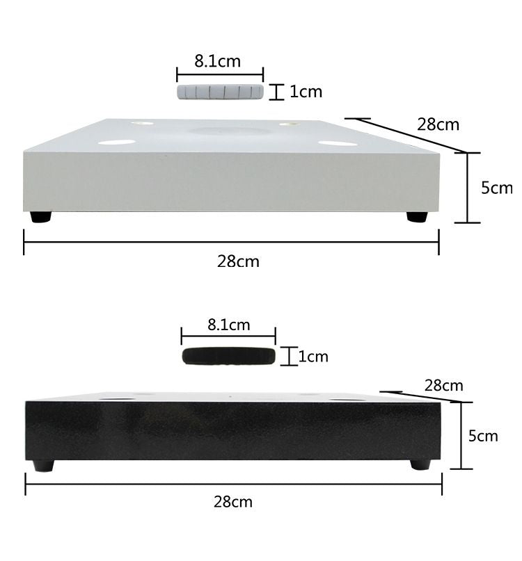 HCNT Factory Price Magnetic Levitating Display Stand 500g Support UV Printing Rotating Advertising Display Stand