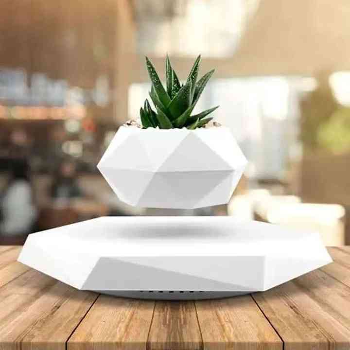 Factory Price Magnetic Levitation Bonsai Pot Floating Flower Pot Personalized DIY Art Deco Decorative Air Bonsai Cup Diwali