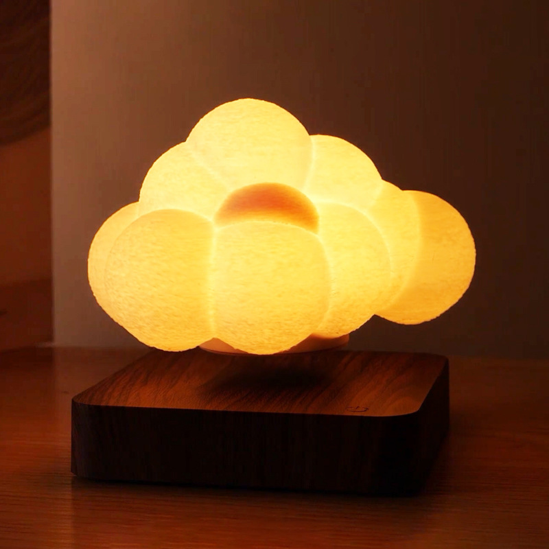 Warm White LED light Magnetic Levitating Cloud Lamp Personalized Design Floating Night Light For Bedroom Decor Light Lamp