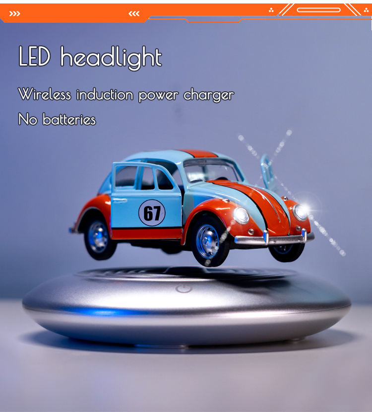 Car Model Magnetic Levitating Creative Home Office Collectible Gift Levitating Car Model Magnetic Levitating