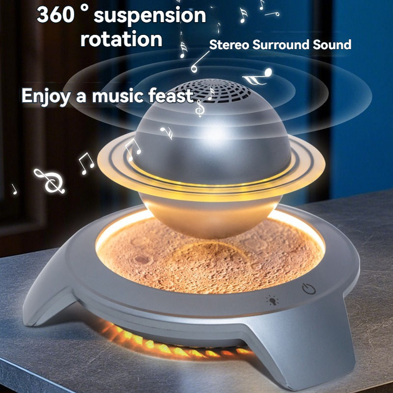 HCNT   Music Magnetic levitating Saturn Rocket star light Space design