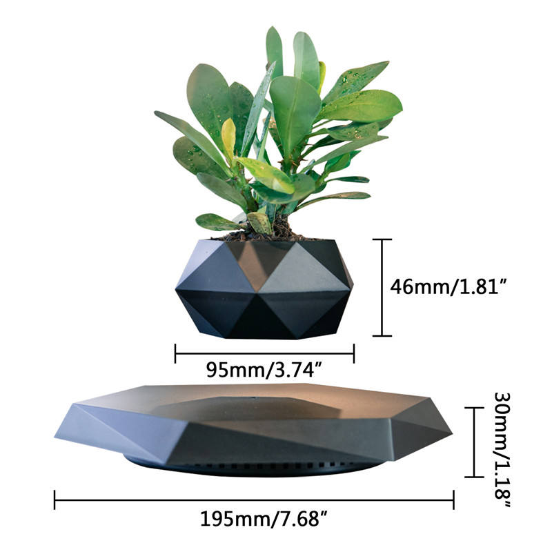 Factory Price Magnetic Levitation Bonsai Pot Floating Flower Pot Personalized DIY Art Deco Decorative Air Bonsai Cup Diwali
