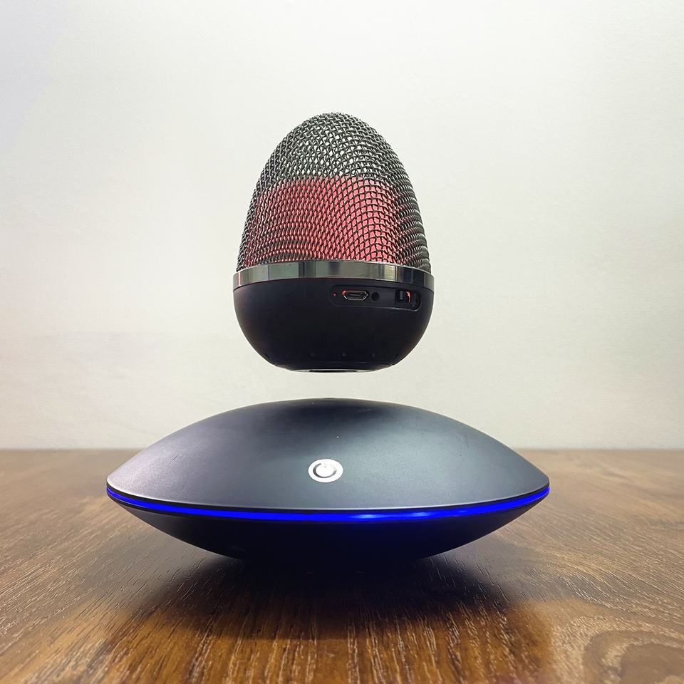 Magnetic Levitating Bluetooth 2.1 Round Speaker RGB Color Multi-Plug Compatible Fashionable Personalized Christmas Gift Home