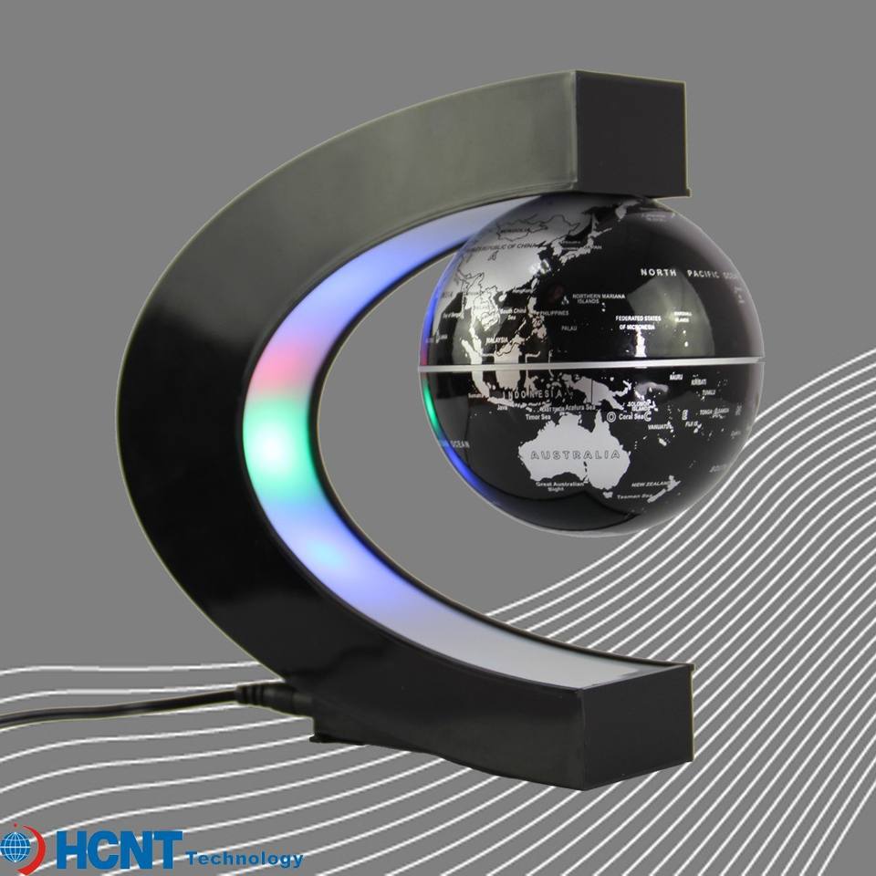 The Magnetic Levitation 3d Globe of the World