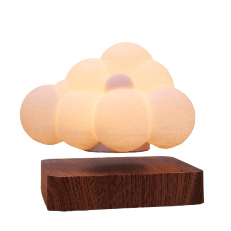 Warm White LED light Magnetic Levitating Cloud Lamp Personalized Design Floating Night Light For Bedroom Decor Light Lamp