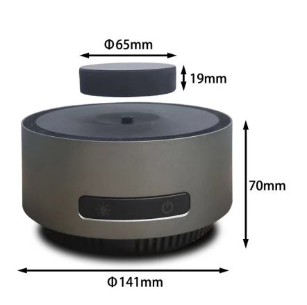 Art Decor Auto Lift Magnetic Levitating Display Stand Touch Button Floating Perfume Platform Decorations for Jewelry Advertising