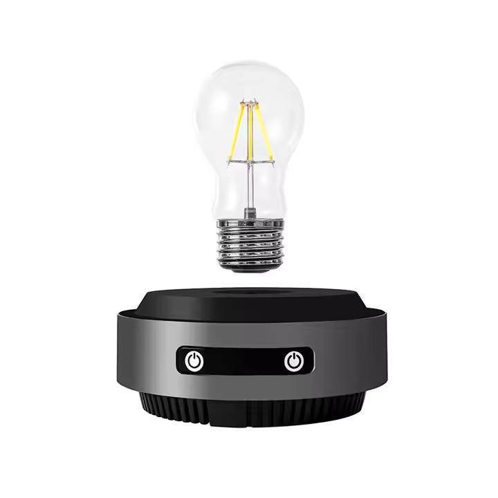 HCNT Magic Magnetic Levitating LED Light Bulb Automatic Floating Lamp Table Middle-Sized Glass Dimmable Gift for Home Bedroom